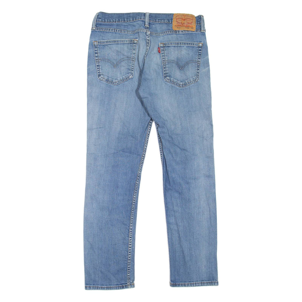 LEVI'S 511 Jeans Mens Blue Slim Straight Stone Wash W28 L27