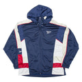 REEBOK Mens Blue Hoodie Full Zip M