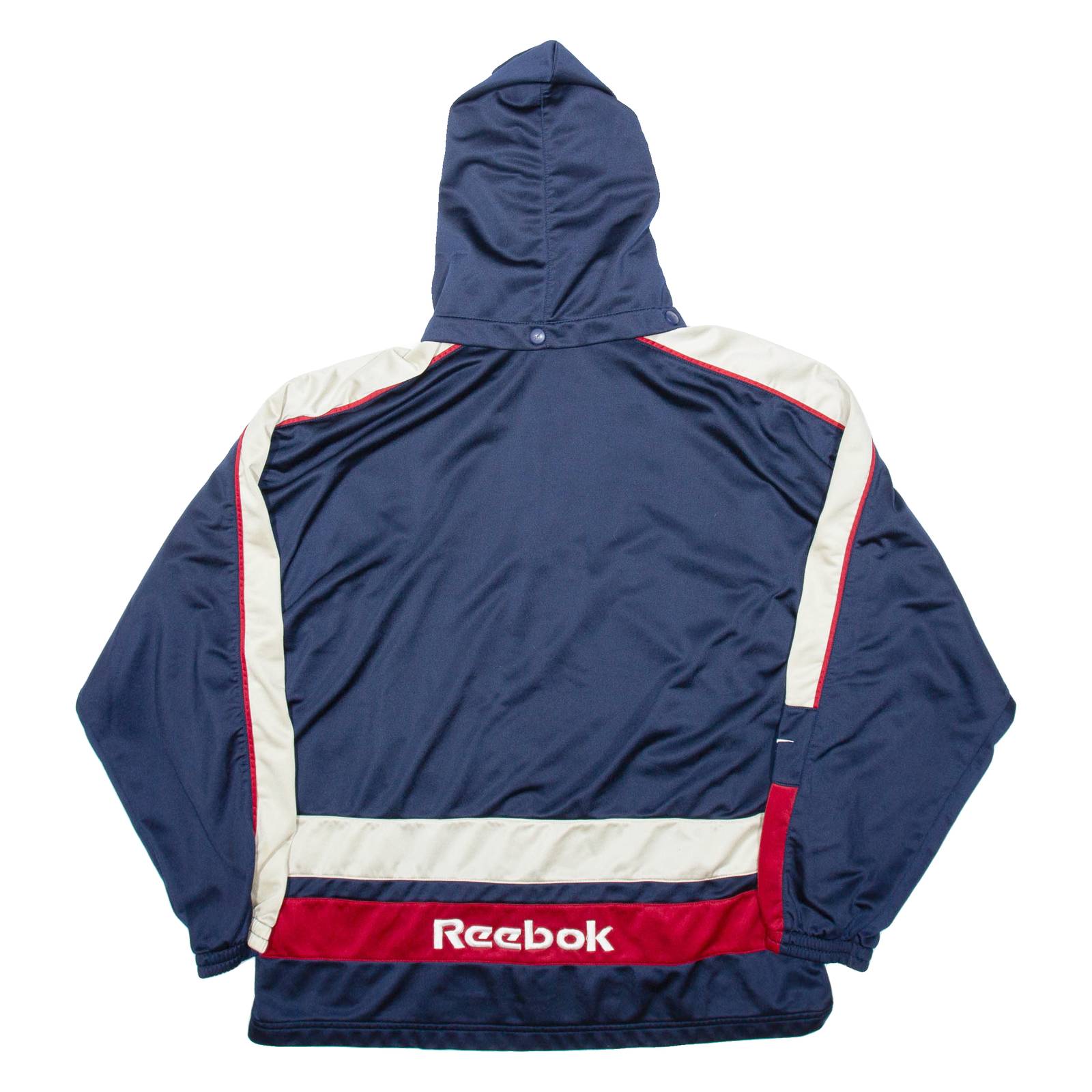REEBOK Mens Blue Hoodie Full Zip M