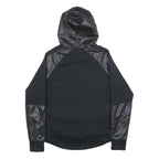 PUMA Womens Black Hoodie UK 14 Cotton Blend Pullover Sportswear Sweatshirt