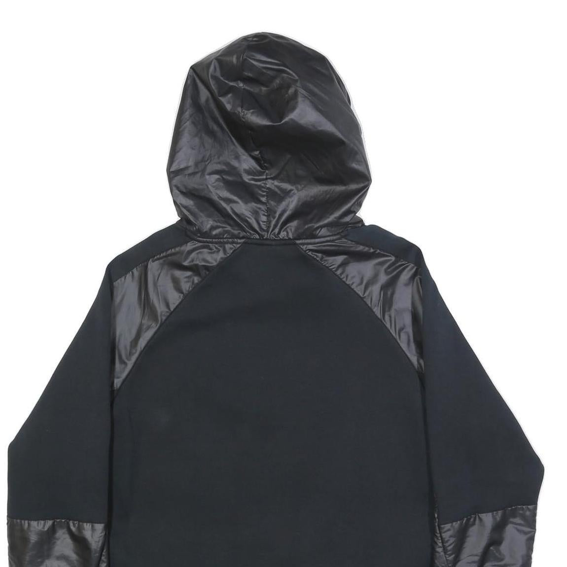 PUMA Womens Black Hoodie UK 14 Cotton Blend Pullover Sportswear Sweatshirt