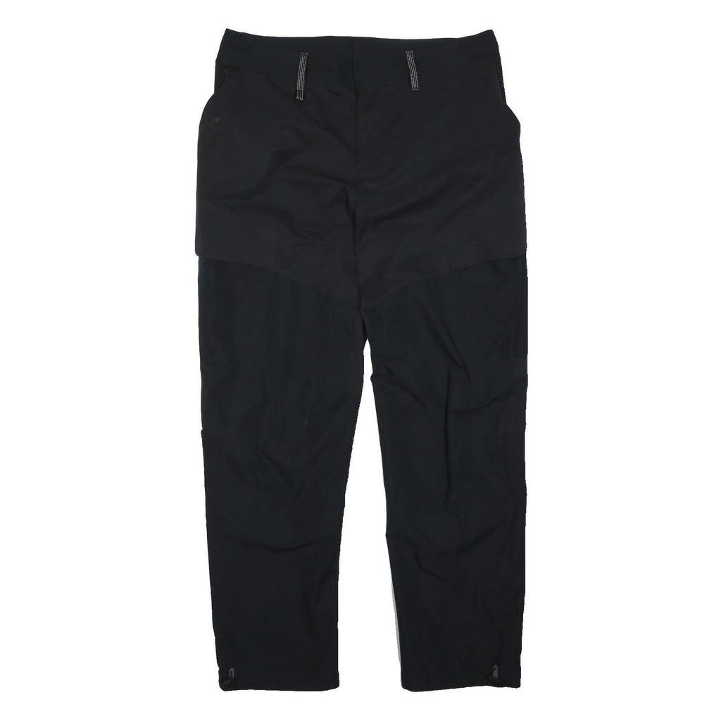 ON CLOUD Mens Black Regular Fit Straight Leg Trousers W38 L32 Casual Outdoor