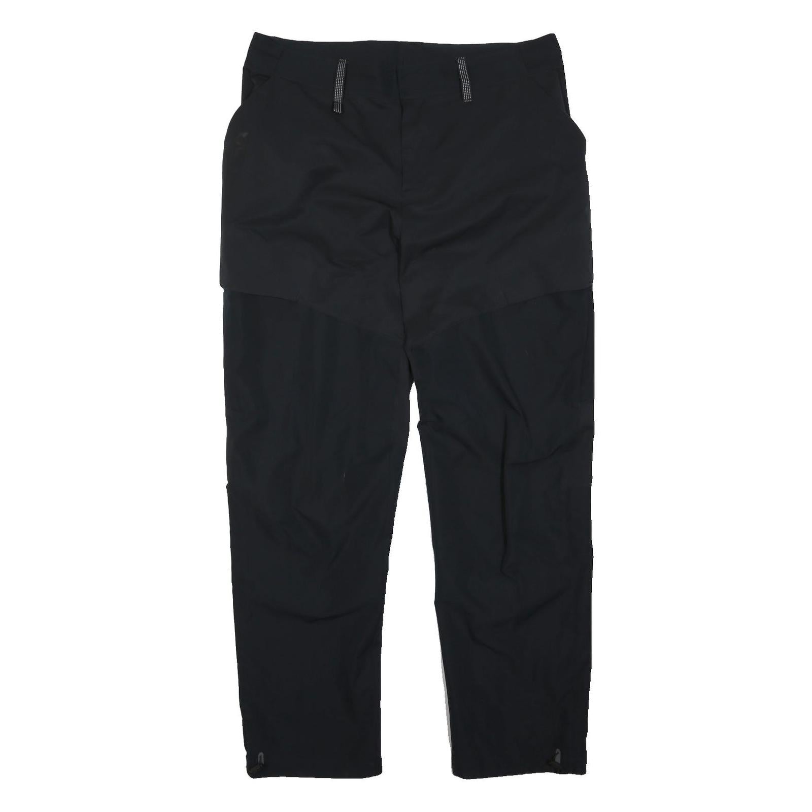 ON CLOUD Mens Black Regular Fit Straight Leg Trousers W38 L32 Casual Outdoor