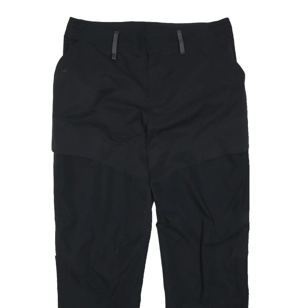 ON CLOUD Mens Black Regular Fit Straight Leg Trousers W38 L32 Casual Outdoor