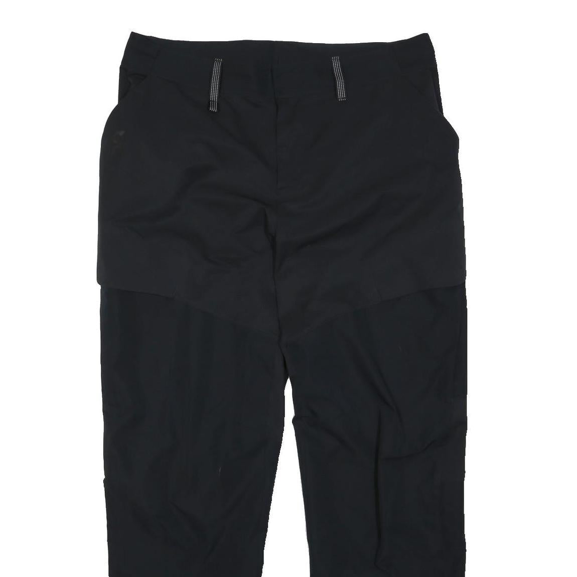 ON CLOUD Mens Black Regular Fit Straight Leg Trousers W38 L32 Casual Outdoor
