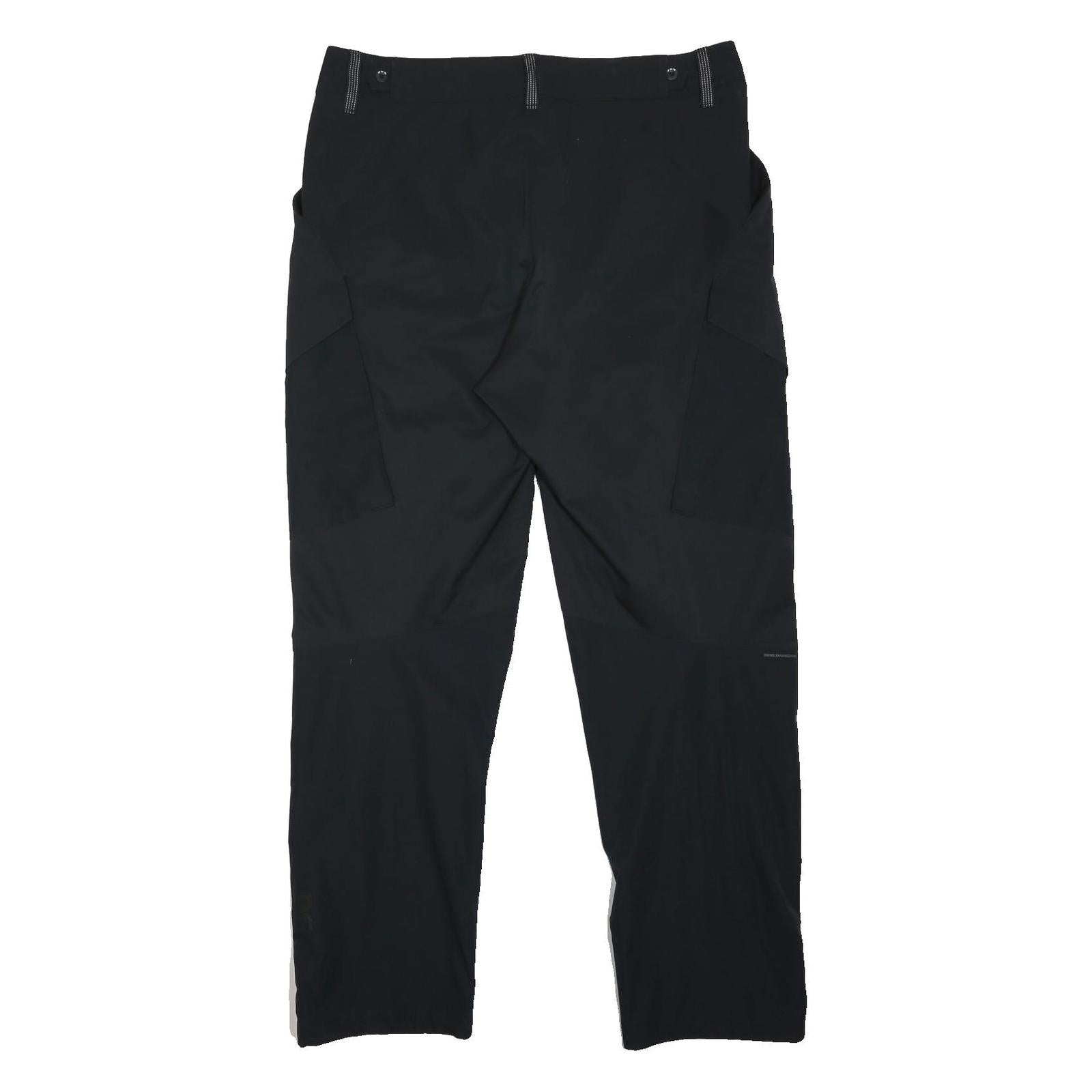 ON CLOUD Mens Black Regular Fit Straight Leg Trousers W38 L32 Casual Outdoor