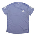 ADIDAS Mens Blue Polyester Blend Graphic T-Shirt M Short Sleeve Crew Neck