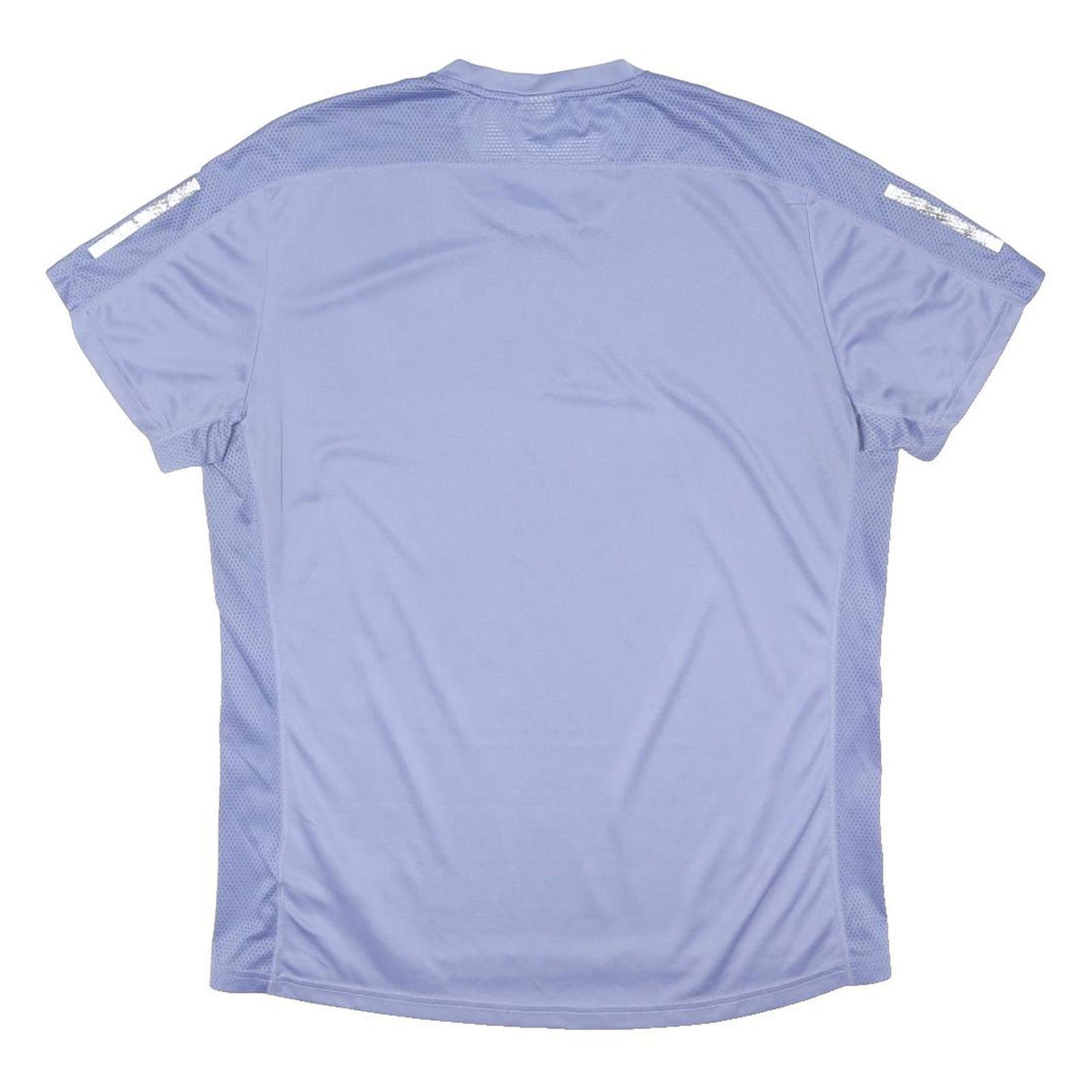 ADIDAS Mens Blue Polyester Blend Graphic T-Shirt M Short Sleeve Crew Neck