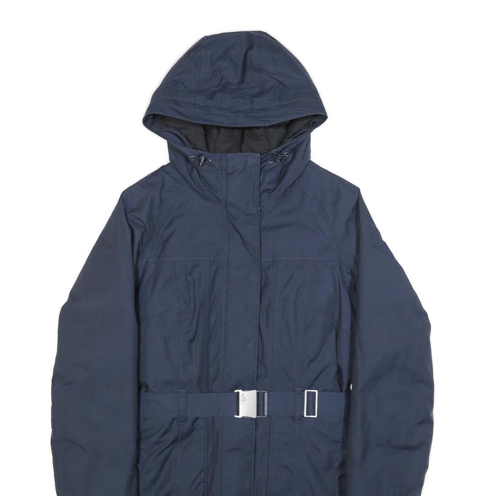 THE NORTH FACE Womens Navy Blue Hooded Zip Jacket XS Cotton Blend Outdoor