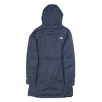 THE NORTH FACE Womens Navy Blue Hooded Zip Jacket XS Cotton Blend Outdoor