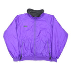COLUMBIA Mens Black & Purple Reversible Zip Jacket 2XL Polyester Outdoor
