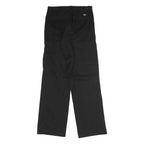 DICKIES Mens Black Classic Straight Fit Cargo Trousers W32 L32 Workwear Utility
