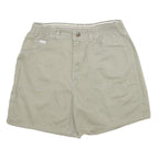 LEE Womens Shorts Beige Casual Plain M W30 Elastic Waist Relaxed Fit