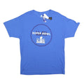 STARTER Mens Blue Super Bowl Graphic T-Shirt L Short Sleeve Crew Neck NFL