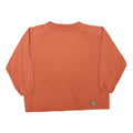 PLUS MINUS Mens Orange Crew Neck S Cotton Blend Casual Sweatshirt