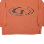 PLUS MINUS Mens Orange Crew Neck S Cotton Blend Casual Sweatshirt