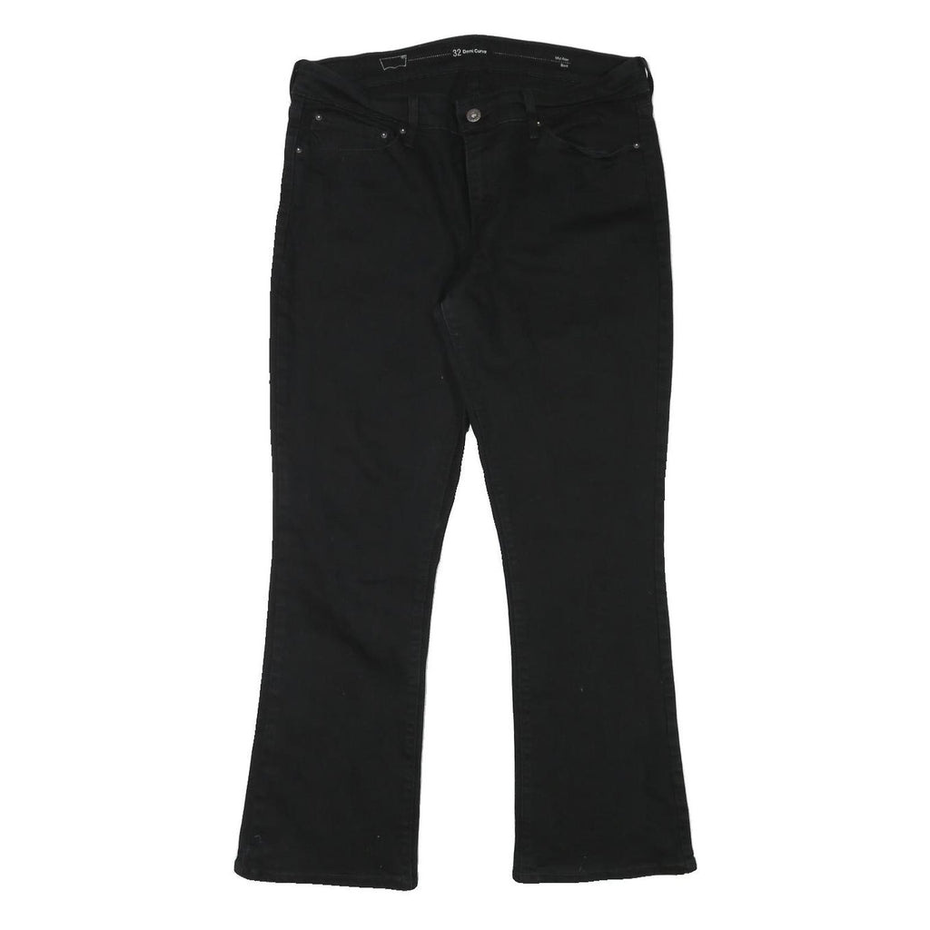 LEVI'S Womens Regular Black Denim Jeans W32 L28 Classic Zip Closure Comfortable