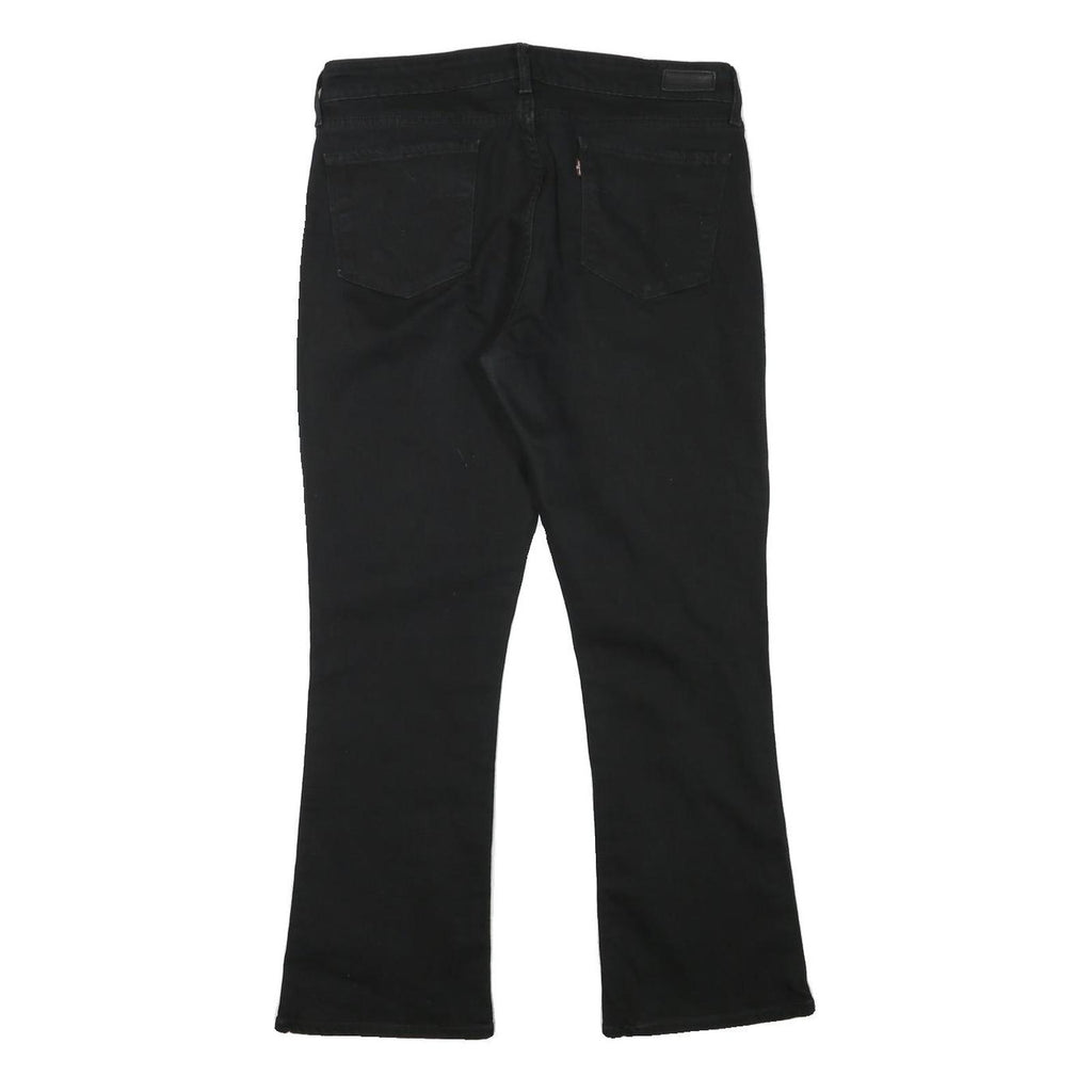 LEVI'S Womens Regular Black Denim Jeans W32 L28 Classic Zip Closure Comfortable