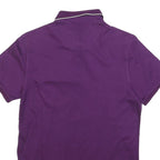 TED BAKER Mens Purple Short Sleeve Plain XS Polo Shirt Button Collar Casual