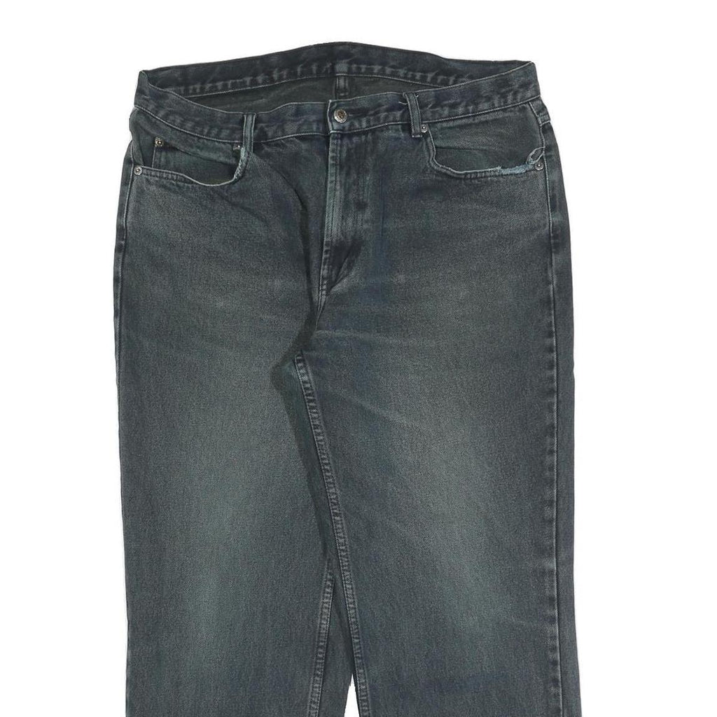 TEDDYS Womens Jeans Relaxed Straight Denim Medium W36 L28 Comfortable Casual Zip