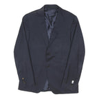 BOGGI MILANO Mens Navy Blue Jacket M Wool Classic Button Closure Plain