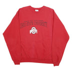 HANES Mens Red Ohio State University Crew Neck XL Sweatshirt Cotton Blend