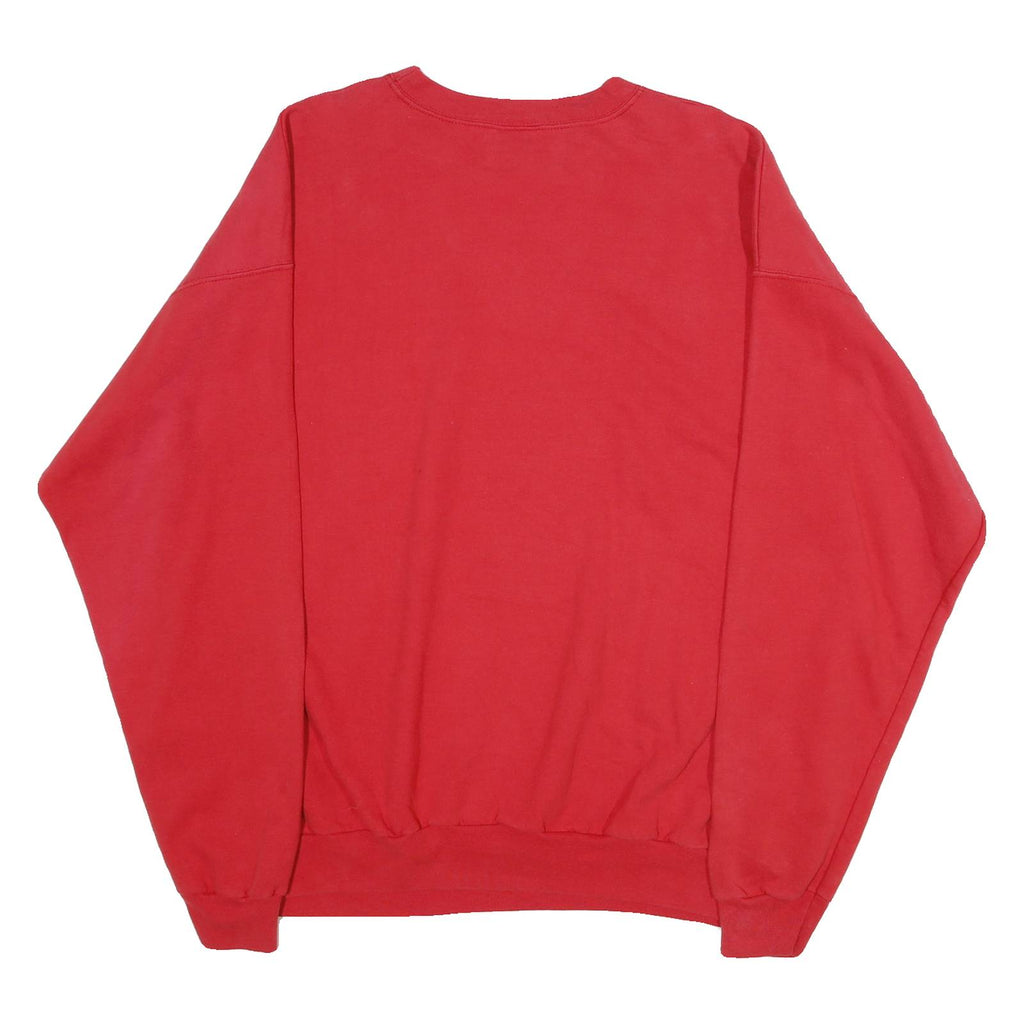 HANES Mens Red Ohio State University Crew Neck XL Sweatshirt Cotton Blend