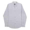 ARMANI EXCHANGE Mens White Plain Cotton Shirt S Casual Long Sleeve Summer