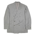 PAL ZILERI Mens Grey Wool Double Breasted Jacket 2XL Classic Tailored Blazer