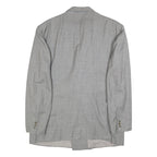 PAL ZILERI Mens Grey Wool Double Breasted Jacket 2XL Classic Tailored Blazer