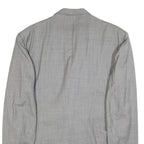 PAL ZILERI Mens Grey Wool Double Breasted Jacket 2XL Classic Tailored Blazer