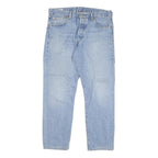 LEVI'S 501 Mens Jeans Blue Slim Straight Denim Medium W33 L27 Classic Denim