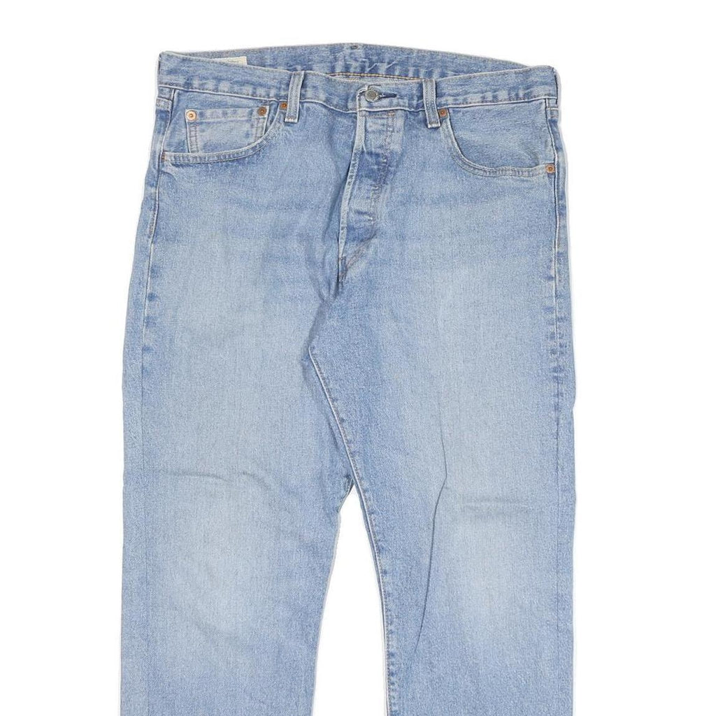 LEVI'S 501 Mens Jeans Blue Slim Straight Denim Medium W33 L27 Classic Denim