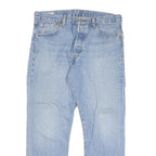 LEVI'S 501 Mens Jeans Blue Slim Straight Denim Medium W33 L27 Classic Denim