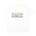 ACDC Mens White Highway To Hell Graphic T-Shirt XL Short Sleeve Crew Neck