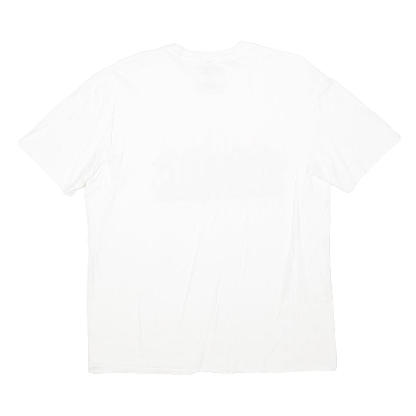 ACDC Mens White Highway To Hell Graphic T-Shirt XL Short Sleeve Crew Neck