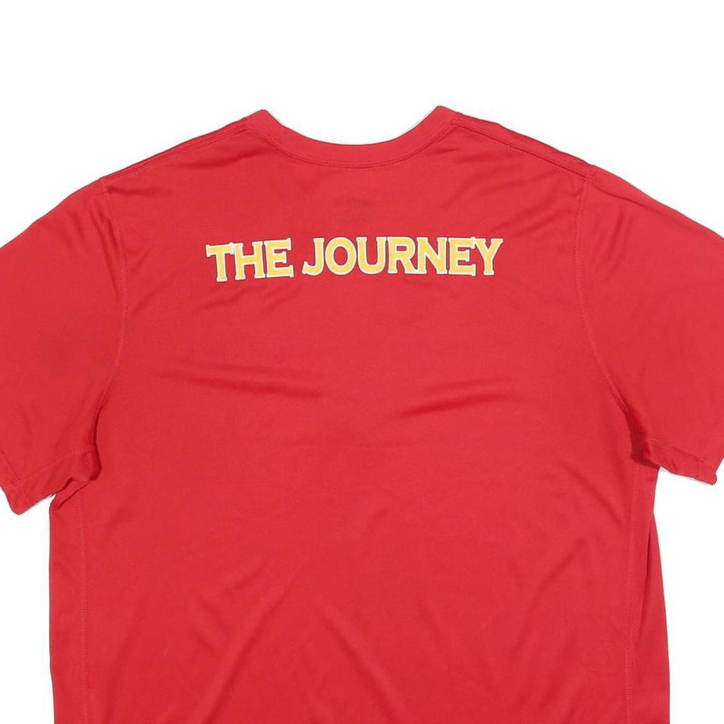 NIKE Mens Red Marauders Football Graphic T-Shirt XL Short Sleeve Crew Neck