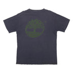 TIMBERLAND Mens Navy Blue Graphic T-Shirt M Short Sleeve Crew Neck Logo Print