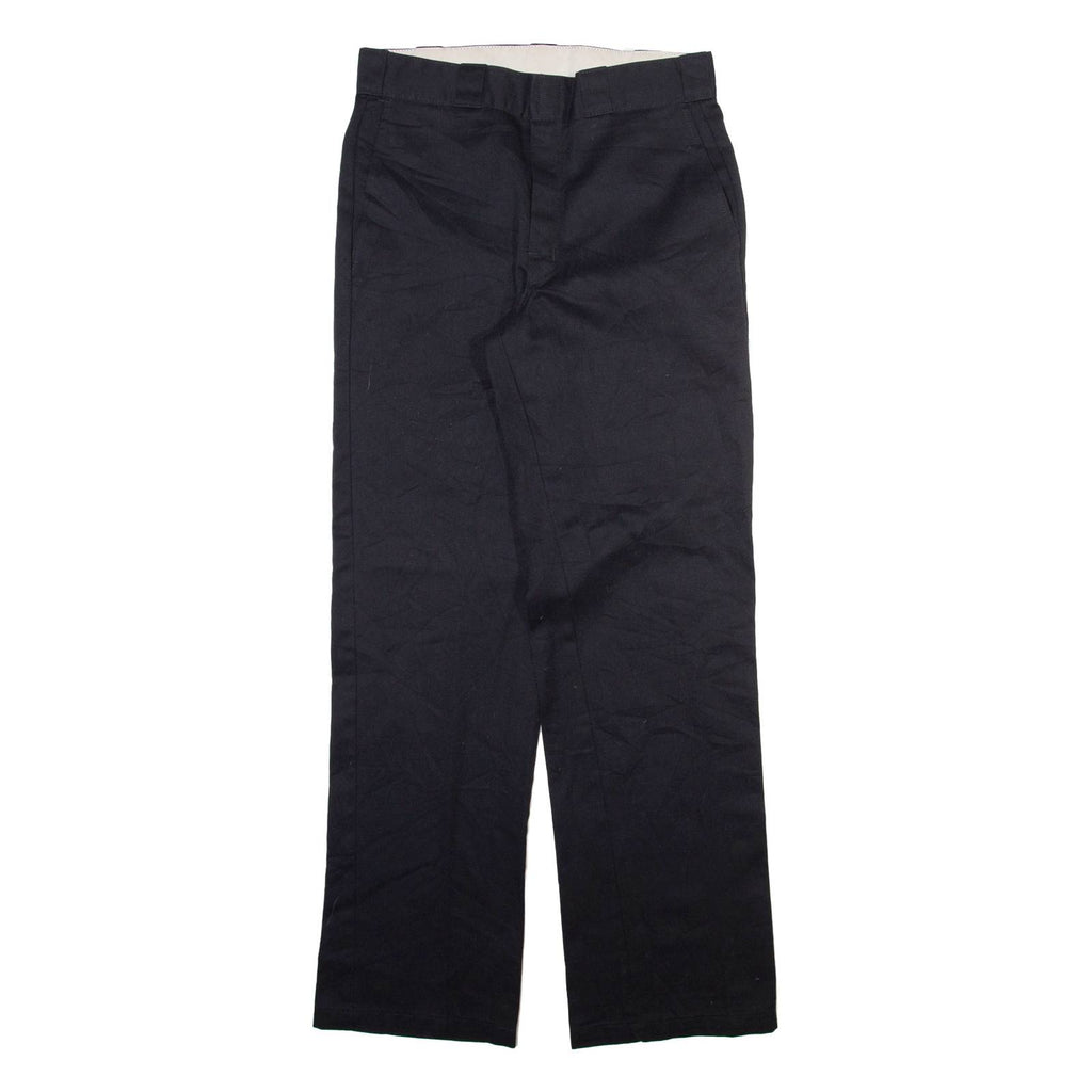 DICKIES Mens Trousers Black Regular Straight W30 L32