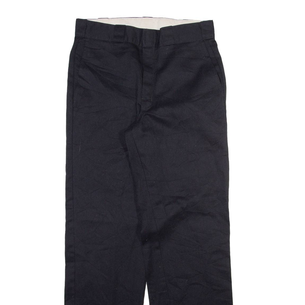 DICKIES Mens Trousers Black Regular Straight W30 L32