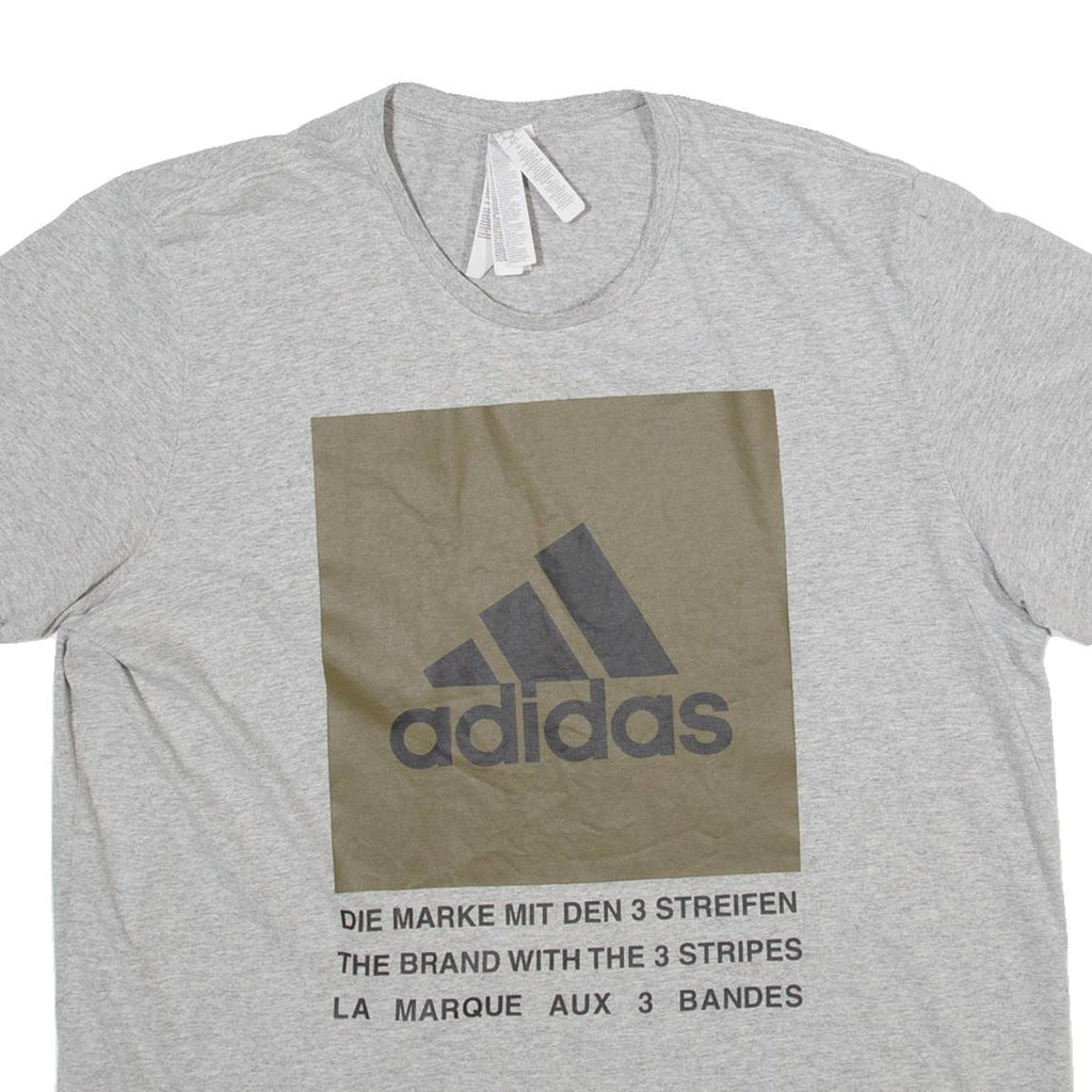 ADIDAS Womens T-Shirt Grey XL