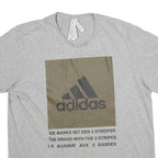 ADIDAS Womens T-Shirt Grey XL