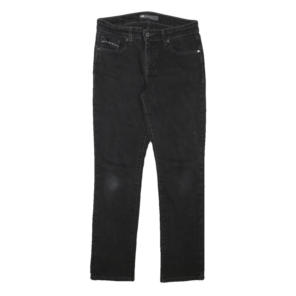 LEVI'S Womens Black Slim Skinny Denim Dark W27 L28 Stretch Cotton Blend Jeans