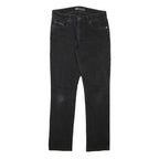 LEVI'S Womens Black Slim Skinny Denim Dark W27 L28 Stretch Cotton Blend Jeans