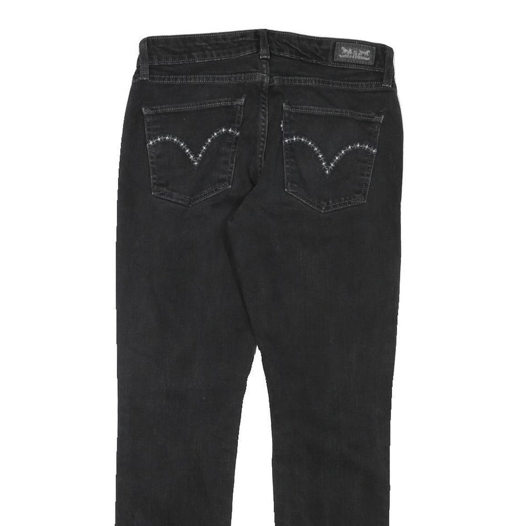LEVI'S Womens Black Slim Skinny Denim Dark W27 L28 Stretch Cotton Blend Jeans