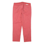 CALVIN KLEIN JEANS Womens Cotton Blend Coral Regular Straight Trousers W30 L25