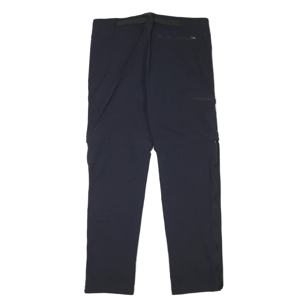 TREVOLUTION Mens Polyester Blend Navy Regular Zip Trousers W34 L30 Outdoor