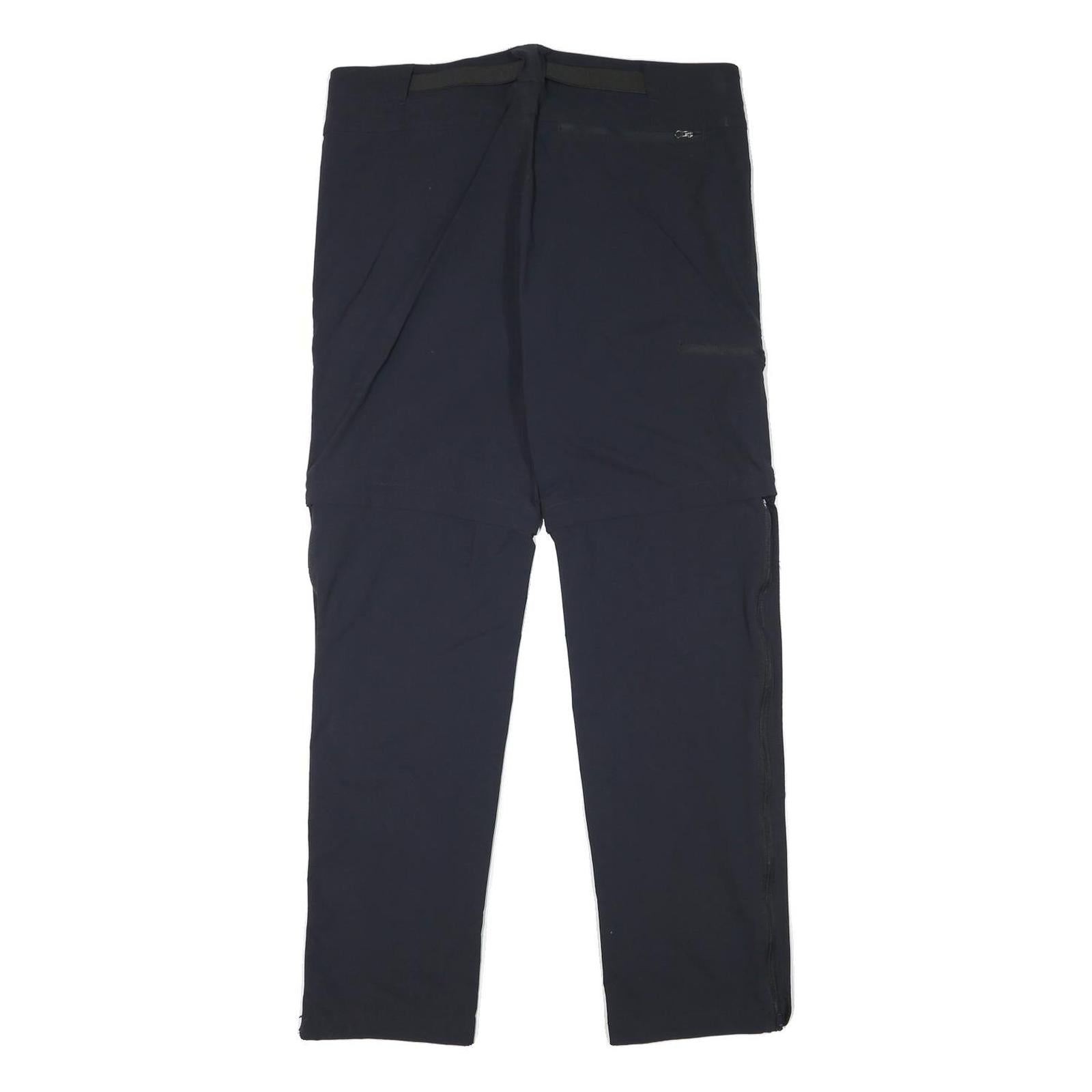 TREVOLUTION Mens Polyester Blend Navy Regular Zip Trousers W34 L30 Outdoor