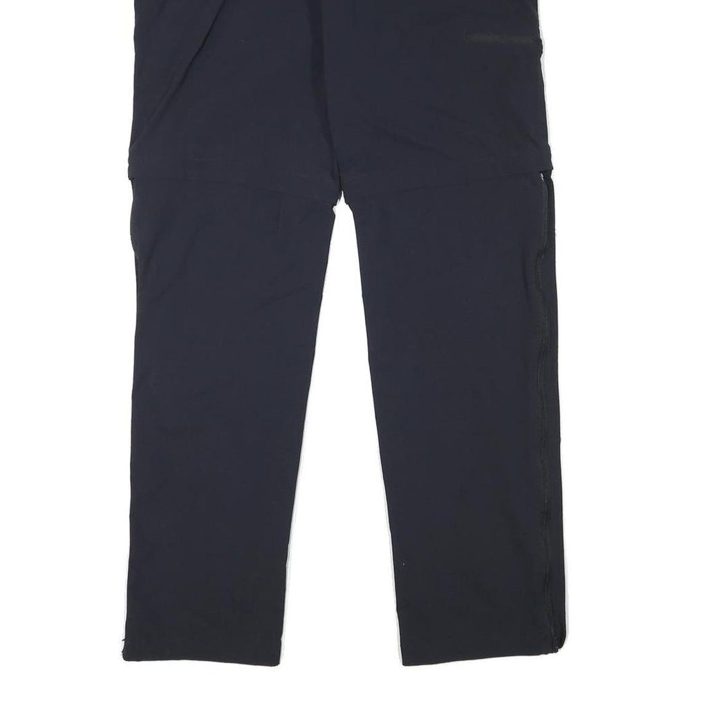 TREVOLUTION Mens Polyester Blend Navy Regular Zip Trousers W34 L30 Outdoor