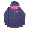 BERGHAUS Womens Navy Blue Outdoor Jacket UK 14 Synthetic Zip Hooded Plain